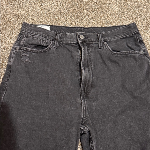 GAP Women Charcoal Relaxed Jeans high rise 90s loose : size 30/10R :straight leg - Picture 4 of 7